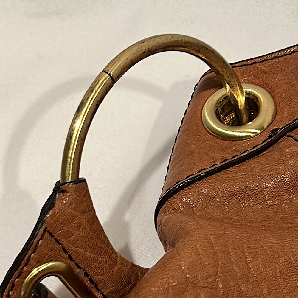 OrYANY Gorgeous Cognac Brown Leather Gwen Hobo Bag Purse 🌸🌸 - Picture 3 of 11